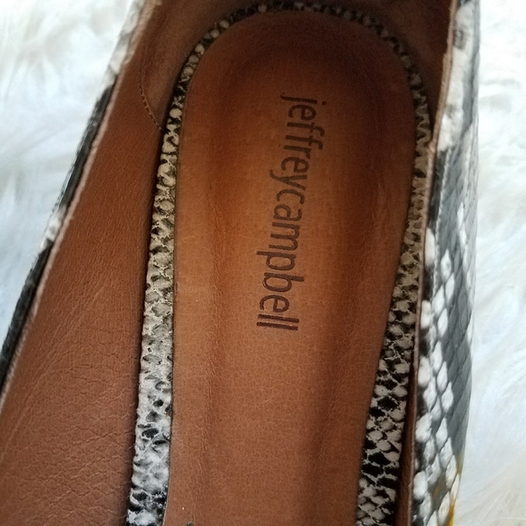 JEFFREY CAMPBELL VIONA LOAFER GREY SNAKE PRINT - Picture 10 of 15